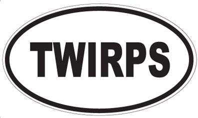 TWIRPS - Oval Sticker