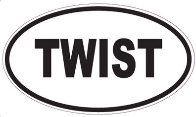 TWIST - Oval Sticker