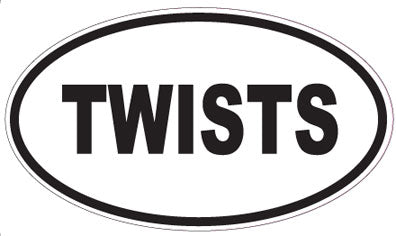 TWISTS - Oval Sticker