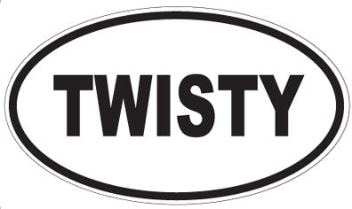 TWISTY - Oval Sticker