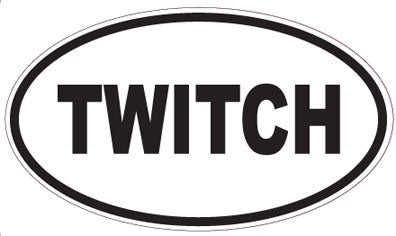 TWITCH - Oval Sticker