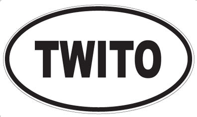 TWITO - Oval Sticker