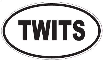 TWITS - Oval Sticker