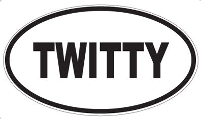 TWITTY - Oval Sticker