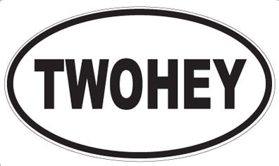 TWOHEY - Oval Magnet