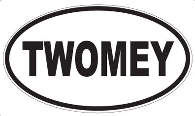 TWOMEY - Oval Sticker