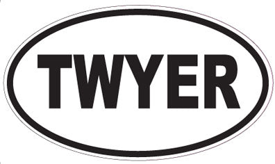 TWYER - Oval Magnet