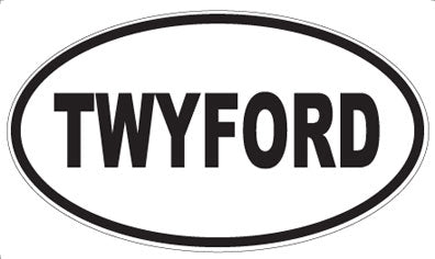 TWYFORD - Oval Sticker