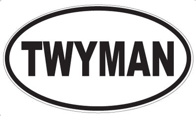 TWYMAN - Oval Sticker
