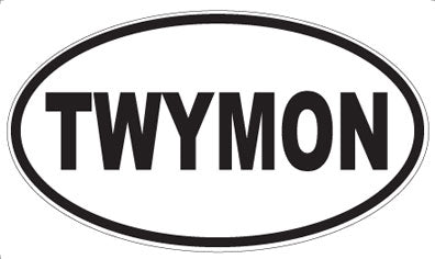 TWYMON - Oval Sticker