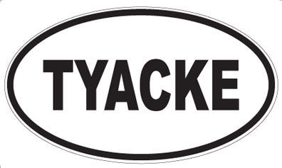 TYACKE - Oval Sticker