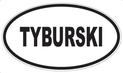 TYBURSKI - Oval Magnet