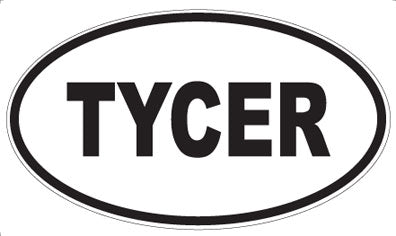 TYCER - Oval Sticker