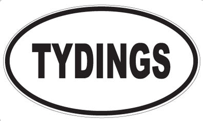 TYDINGS - Oval Sticker