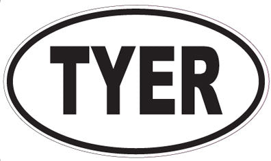 TYER - Oval Sticker