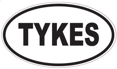 TYKES - Oval Sticker