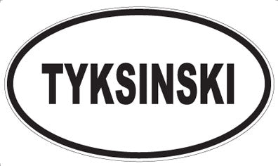 TYKSINSKI - Oval Magnet