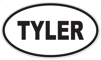 TYLER - Oval Sticker