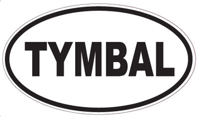 TYMBAL - Oval Sticker