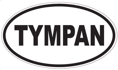 TYMPAN - Oval Sticker
