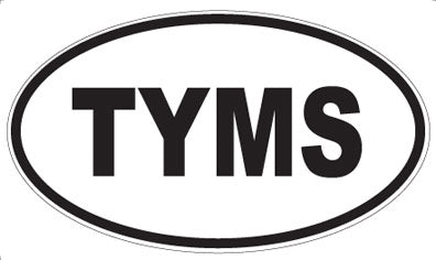 TYMS - Oval Sticker