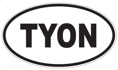 TYON - Oval Sticker