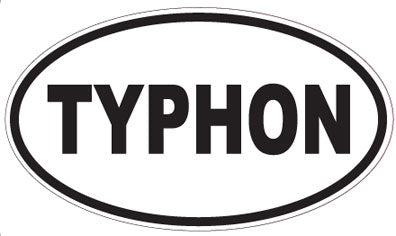 TYPHON - Oval Sticker