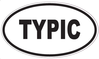 TYPIC - Oval Magnet