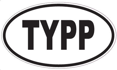 TYPP - Oval Sticker