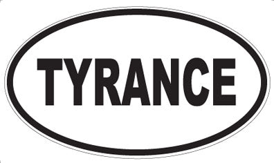 TYRANCE - Oval Sticker