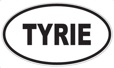 TYRIE - Oval Sticker