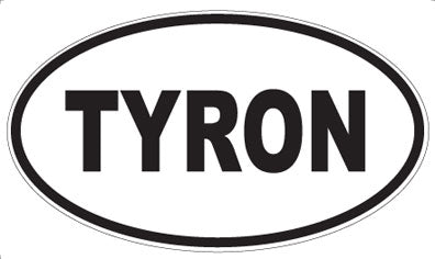 TYRON - Oval Sticker