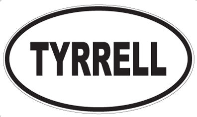 TYRRELL - Oval Sticker