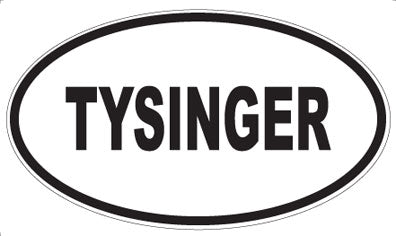 TYSINGER - Oval Magnet