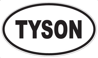 TYSON - Oval Sticker