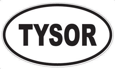 TYSOR - Oval Sticker