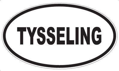 TYSSELING - Oval Sticker