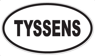 TYSSENS - Oval Sticker