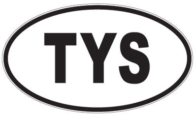 TYS - 3 Letter Initials Oval Magnet