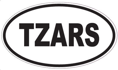 TZARS - Oval Sticker