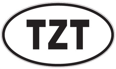 TZT - 3 Letter Initials Oval Magnet