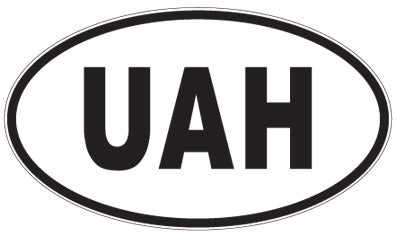 UAH - 3 Letter Initials Oval Magnet