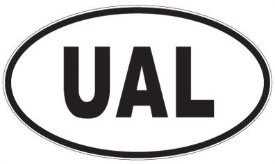 UAL - 3 Letter Initials Oval Magnet