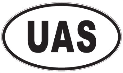 UAS - 3 Letter Initials Oval Magnet