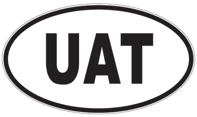 UAT - 3 Letter Initials Oval Magnet