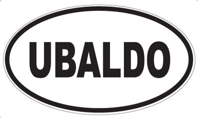 UBALDO - Oval Magnet