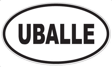 UBALLE - Oval Sticker
