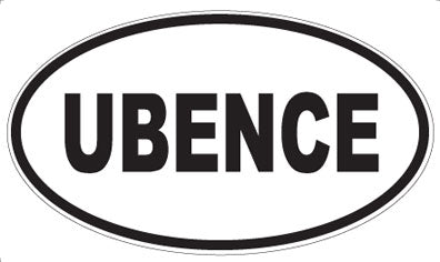 UBENCE - Oval Sticker
