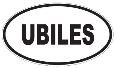 UBILES - Oval Sticker