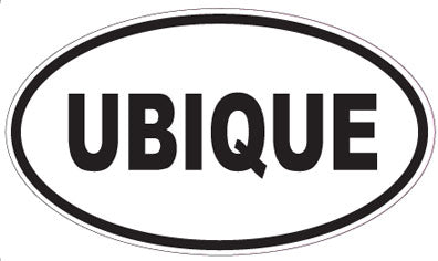 UBIQUE - Oval Sticker